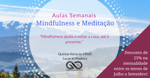Aulas Semanais - Mindfulness e Meditação no Funchal